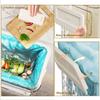 Transparent Collapsible Hanging Trash Can for Kitchen, Cabinet, Car, Bedroom, or Bathroom (Green) view 2