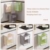 Transparent Collapsible Hanging Trash Can for Kitchen, Cabinet, Car, Bedroom, or Bathroom (Green) view 4