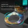 Wttfc Toilet Seat with Soft-Close, Transparent Resin, Quick-Release, Stainless Steel Hinges, 3D Ocean Series with Real Shells and Sand view 4