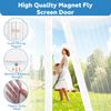 Magnetic Fly Screen Door Curtain, 135 x 230 cm, White view 3