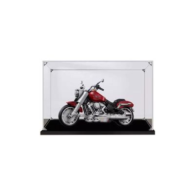 Transparent Acrylic Display Case for LEGO 10269 Motorcycles, Dustproof, 39.9 x 19.8 x 24.9 cm
