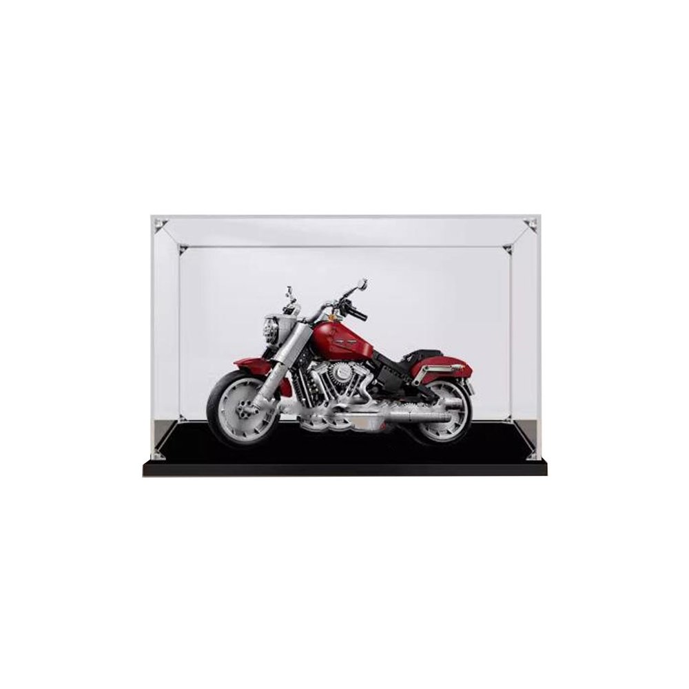 Transparent Acrylic Display Case for LEGO 10269 Motorcycles, Dustproof, 39.9 x 19.8 x 24.9 cm