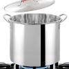 THEGA Stainless Steel Soup Pot with Lid view 3