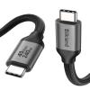 Silkland Short USB-C Data Cable, 0.8 m, USB4 40 Gbps, 240 W PD 3.1 Fast Charging view 1