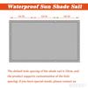 Waterproof Sun Shade Sail 2.2 x 4.2 m, 98% UV Protection, White view 3