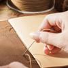 MOLERRI Handmade Leather Notebook, 100 x 155 mm, Leather-Bound Travel Journal view 3
