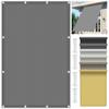 Sun Shade Sail 1.6 x 5.5 m, Waterproof, 98% UV Protection, Light Gray view 1