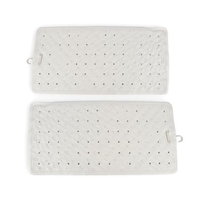 Non-Slip Bath Mats, 2-Pack | 76 x 36 cm | 100% Natural Rubber