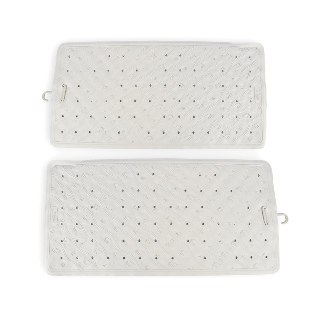 Non-Slip Bath Mats, 2-Pack | 76 x 36 cm | 100% Natural Rubber