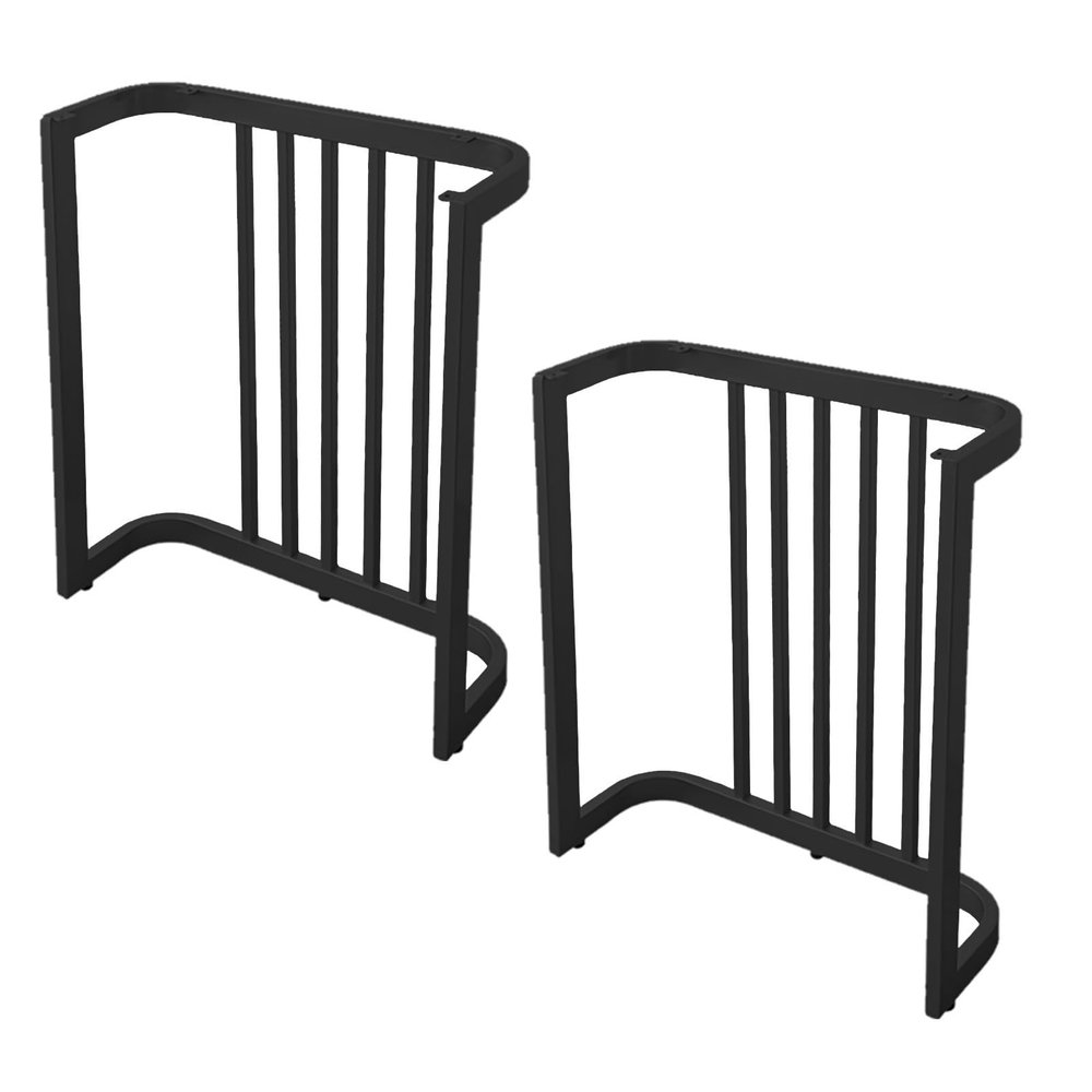 Modern Metal Table Legs with Screws and Adjustable Foot Pads, DIY Legs for Dining, Coffee, Computer, Workbench and Conference Tables (Black, 80 × 72 cm/32)