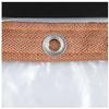 Clear Waterproof PVC Tarp with Grommets, 1 x 1 m view 4