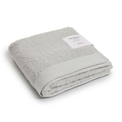 s.Oliver Soft Cotton Hand Towel 50 x 100 cm, Light Gray, Terry