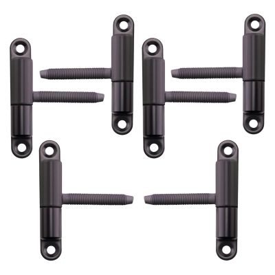 6x SOTOOLS Screw-On/Drill-In Door Hinge M8 x 50 mm, Black