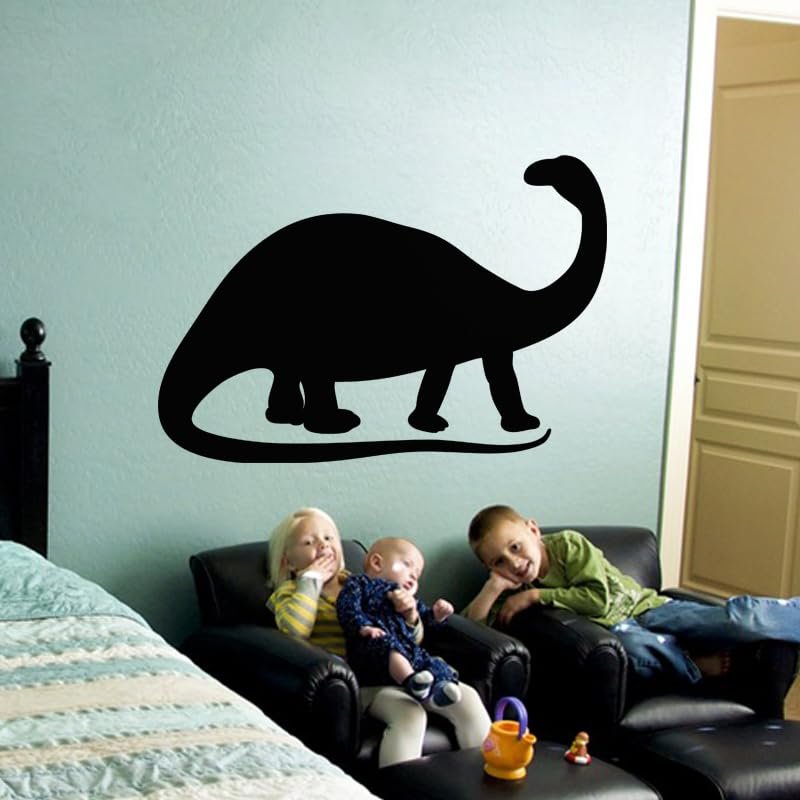 Ambiance Dinosaur Silhouette Chalkboard Wall Sticker, Self-Adhesive, Wipeable, 30 x 45 cm