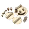 3-Piece 45 mm Vintage Brass Hasp and Latch Set view 2
