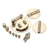 3-Piece 45 mm Vintage Brass Hasp and Latch Set view 3