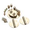3-Piece 45 mm Vintage Brass Hasp and Latch Set view 4