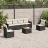 Gecheer 7-Piece PE Rattan Garden Lounge Set with Cushions view 1