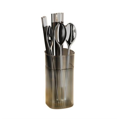 Removable Plastic Utensil Holder with Drainage