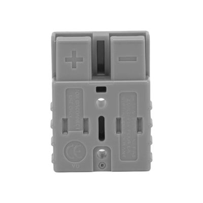 50A 600V Connector Kit, 2-Pole AC/DC Power Connector for Solar and Quick-Connect Systems (Gray)