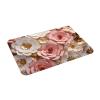 RGETPNC Flannel Doormat, 61 x 40.6 cm, Pink/White/Gold Floral Print view 2