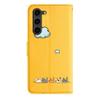 Jeffene Flip Case for Samsung Galaxy S23 FE with Card Holder, Yellow view 2