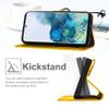 Jeffene Flip Case for Samsung Galaxy S23 FE with Card Holder, Yellow view 3
