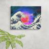 JIUJIUJIU Ocean Waves Sunrise Wall Art, Modern Giclée Canvas Print view 1