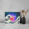 JIUJIUJIU Ocean Waves Sunrise Wall Art, Modern Giclée Canvas Print view 4