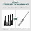 KDLK Adjustable Clubbell, Indian Club Style, 6 Options, Premium Steel Macebell (6.5/9/11/13/15/7.9 kg) view 3