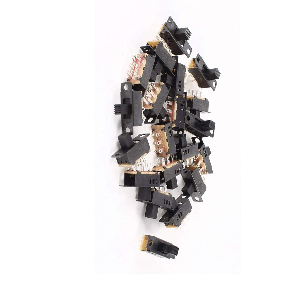 MCQWOMFQAK 20-Piece DPDT 3-Position Vertical Slide Switch Set