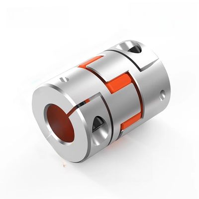 KOSBO Aluminum Flexible Jaw Coupling D45L66 Plum Spider Shaft Coupling, Stepper Motor Connector, Size 15 × 25 mm