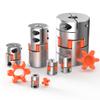 KOSBO Aluminum Flexible Jaw Coupling D45L66 Plum Spider Shaft Coupling, Stepper Motor Connector, Size 15 × 25 mm view 4