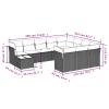 BaraSh 11-Piece Garden Sofa Set with Cushions, Beige Poly Rattan - 3218259 view 3