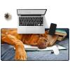 Hixingo 3D Shar Pei Mouse Pad, 700 x 300 x 3 mm, Gaming Desk Mat with Non-Slip Rubber Base and Stitched Edges view 1