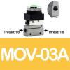 PHNOITPQ MOV-01 MOV-02 MOV-03 MOV-03A Pneumatic Two-Position Three-Way One-In-One-Out Mechanical Directional Valve (Color: 17.65-03) view 2