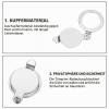 PATIKIL 5/8" Peephole Cover, Privacy Door Viewer Cover, Bright Chrome view 4
