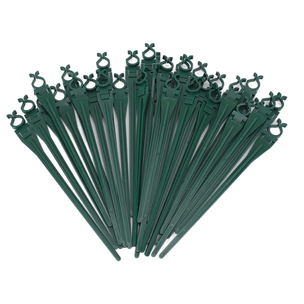 50 Christmas Light Stakes, 9-Inch Universal Plastic Stakes for C7/C9 Outdoor Lights