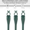 50 Christmas Light Stakes, 9-Inch Universal Plastic Stakes for C7/C9 Outdoor Lights view 2