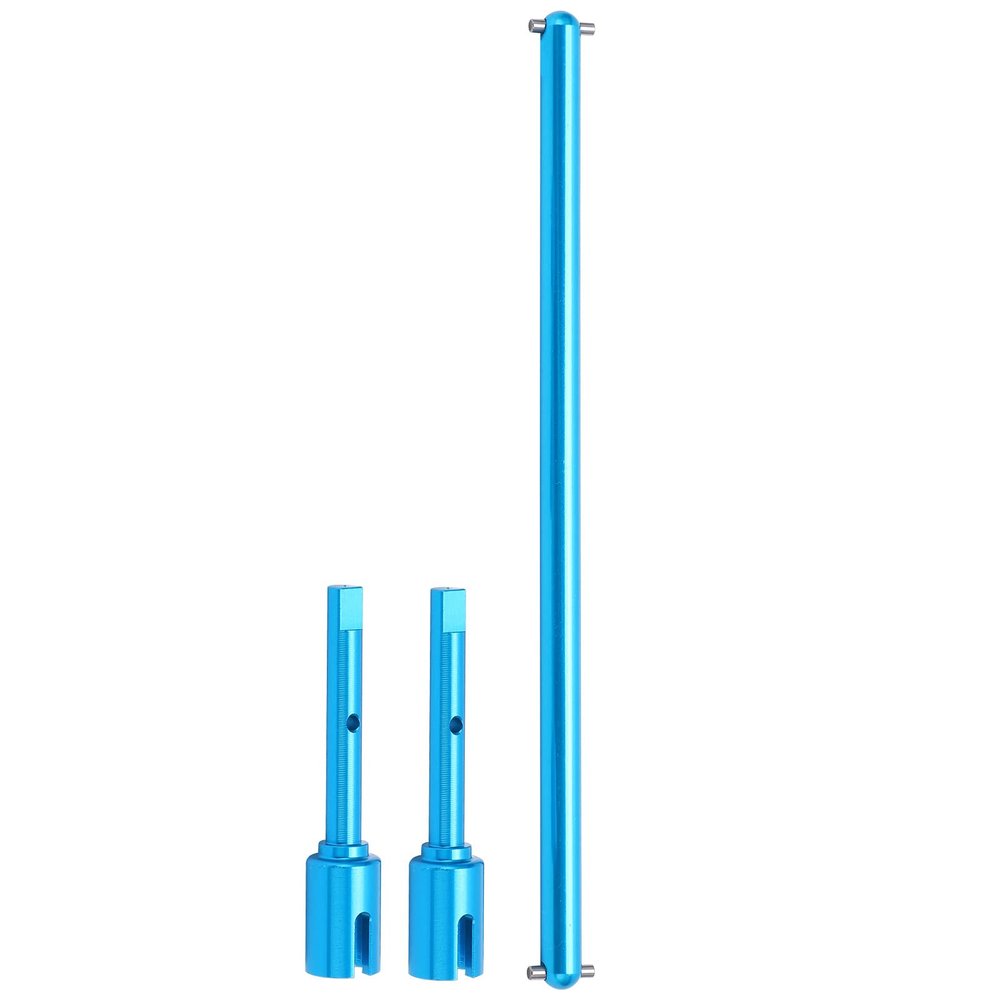 NOENNULL Aluminum Lightweight Blue Universal Joint Shaft Set with Coupling Cup for RC Cars