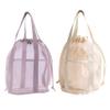 Wedhapy Kids Mesh Beach Bag with Drawstring, Beige view 2