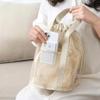 Wedhapy Kids Mesh Beach Bag with Drawstring, Beige view 4