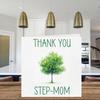 Stuff4 Thank You Card for Stepmother, Colorful Green Tree view 3