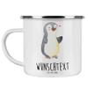 Mr. & Mrs. Panda Personalized Penguin Amputation Enamel Mug view 1