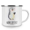 Mr. & Mrs. Panda Personalized Penguin Amputation Enamel Mug view 4