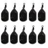 PRO FILSTAR Flat Bottom Fishing Sinker Set, 10 x 60 g, Cube-Shaped Lead with Swivel view 1