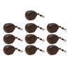 PRO FILSTAR Flat Bottom Fishing Sinker Set, 10 x 60 g, Cube-Shaped Lead with Swivel view 4