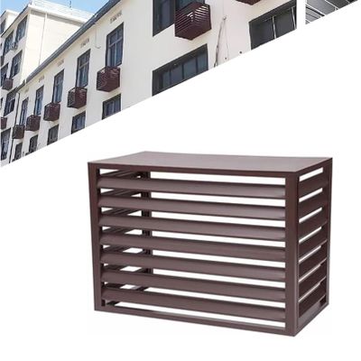 Gguwug Aluminum AC/Heat Pump Cover Fence, 120 x 150 x 70 cm (5-Piece)