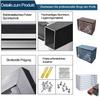 Gguwug Aluminum AC/Heat Pump Cover Fence, 120 x 150 x 70 cm (5-Piece) view 3