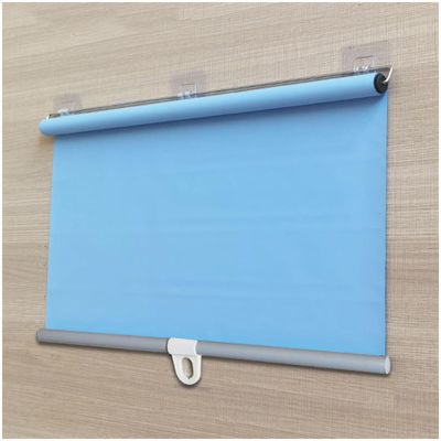 Blackout Roller Shade, Blue, 55 x 150 cm